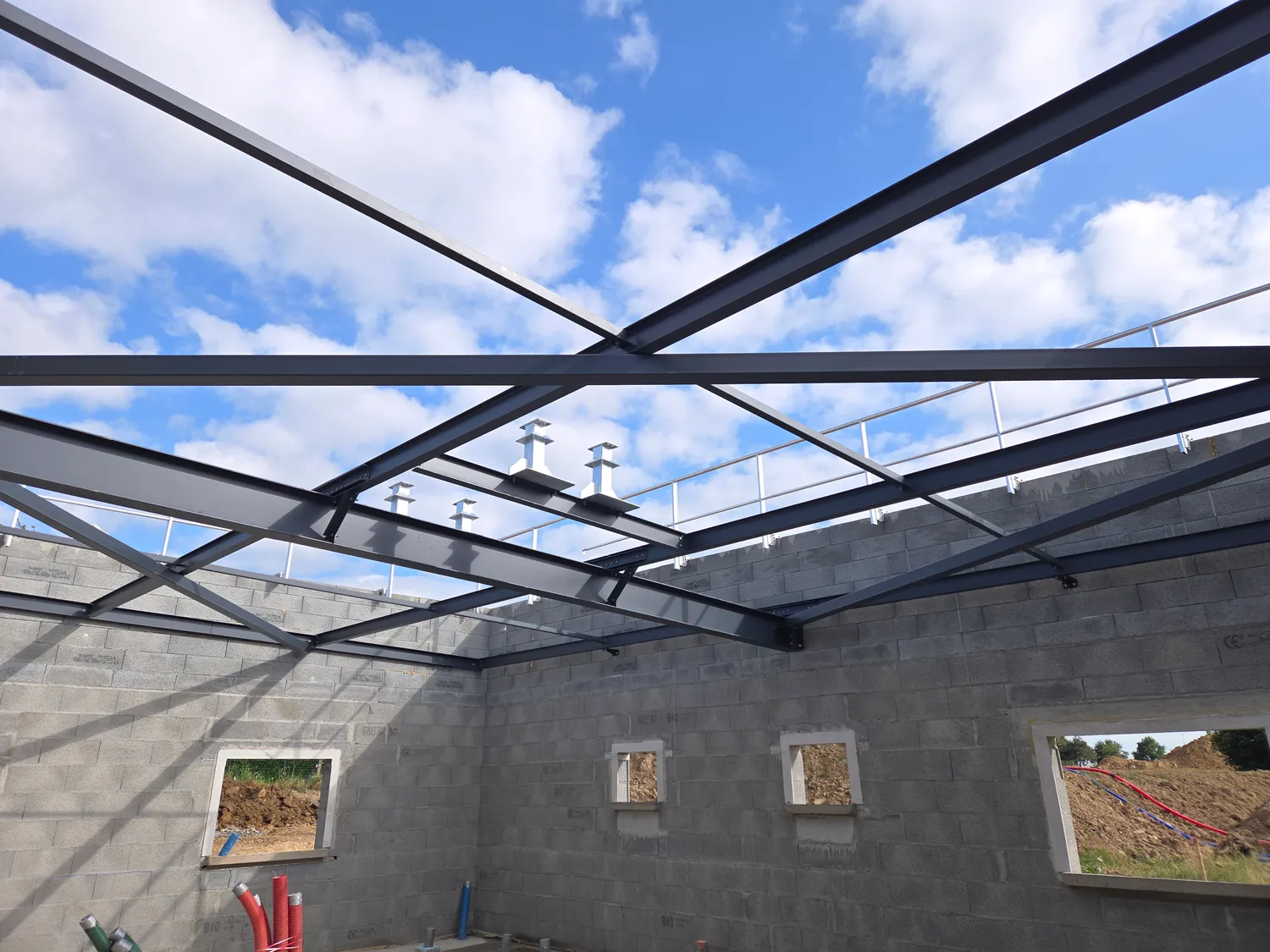 extension batiment vitre